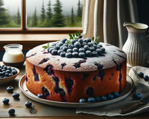 Alaskan Blueberry Cake