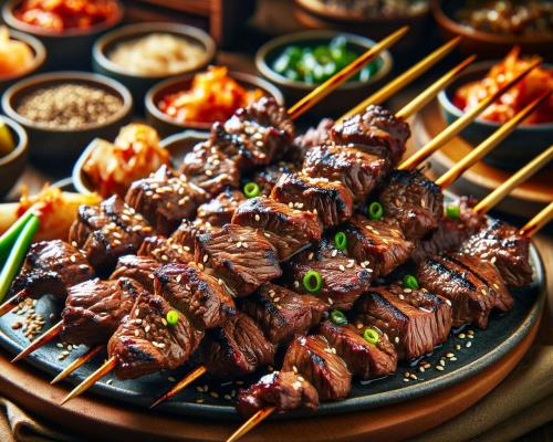 Korean-Grilled Beef Skewers