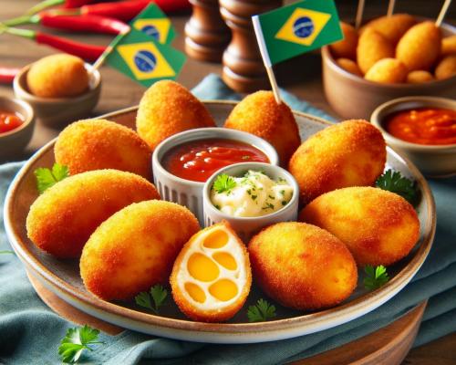 Coxinha de Frango com Catupiry (Chicken Croquettes with Cream Cheese)