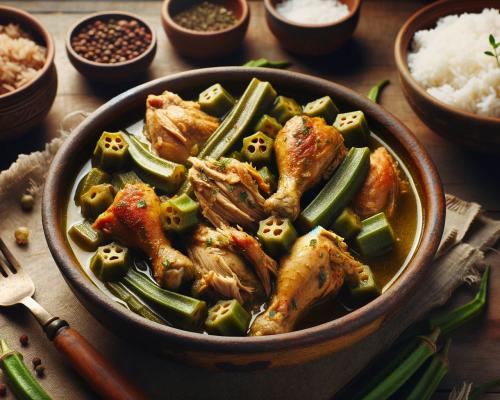 Frango com Quiabo (Chicken with Okra)