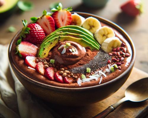 Chocolate Avocado Smoothie Bowl