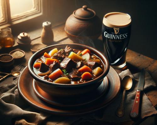 Стейка з яловичиною та пивом Guinness